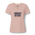 Sandbagger. And Proud. V-Neck Tee — Back Nine Bettys