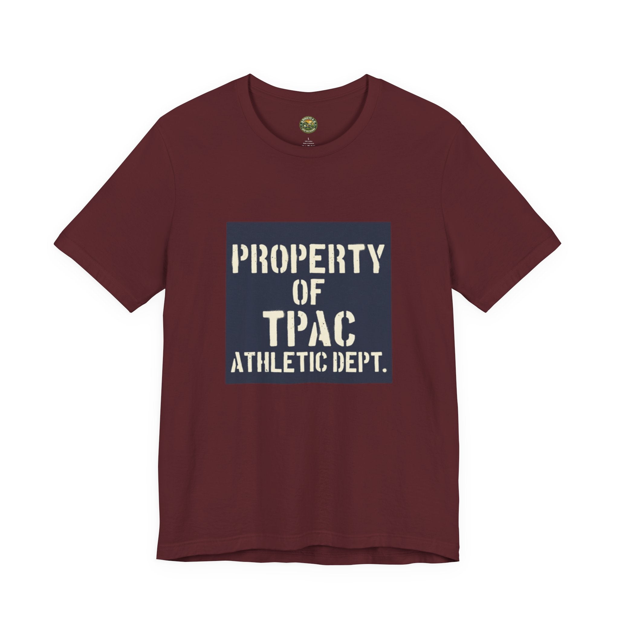 Property of TPAC Tee - Vintage Equipment Room Stencil