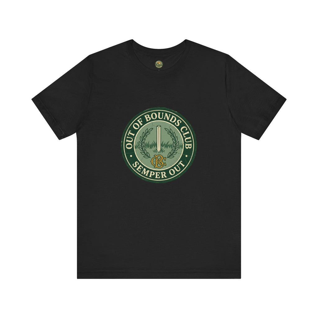 Semper Out Tee - OBC Fake Latin Motto Badge