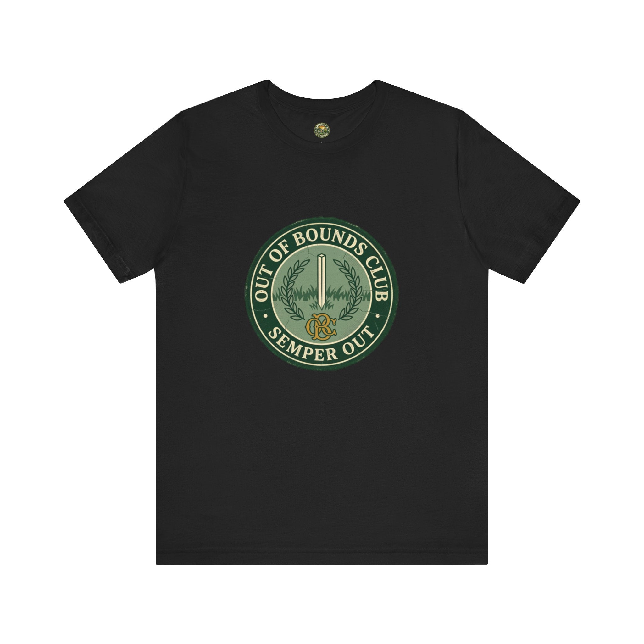 Semper Out Tee - OBC Fake Latin Motto Badge