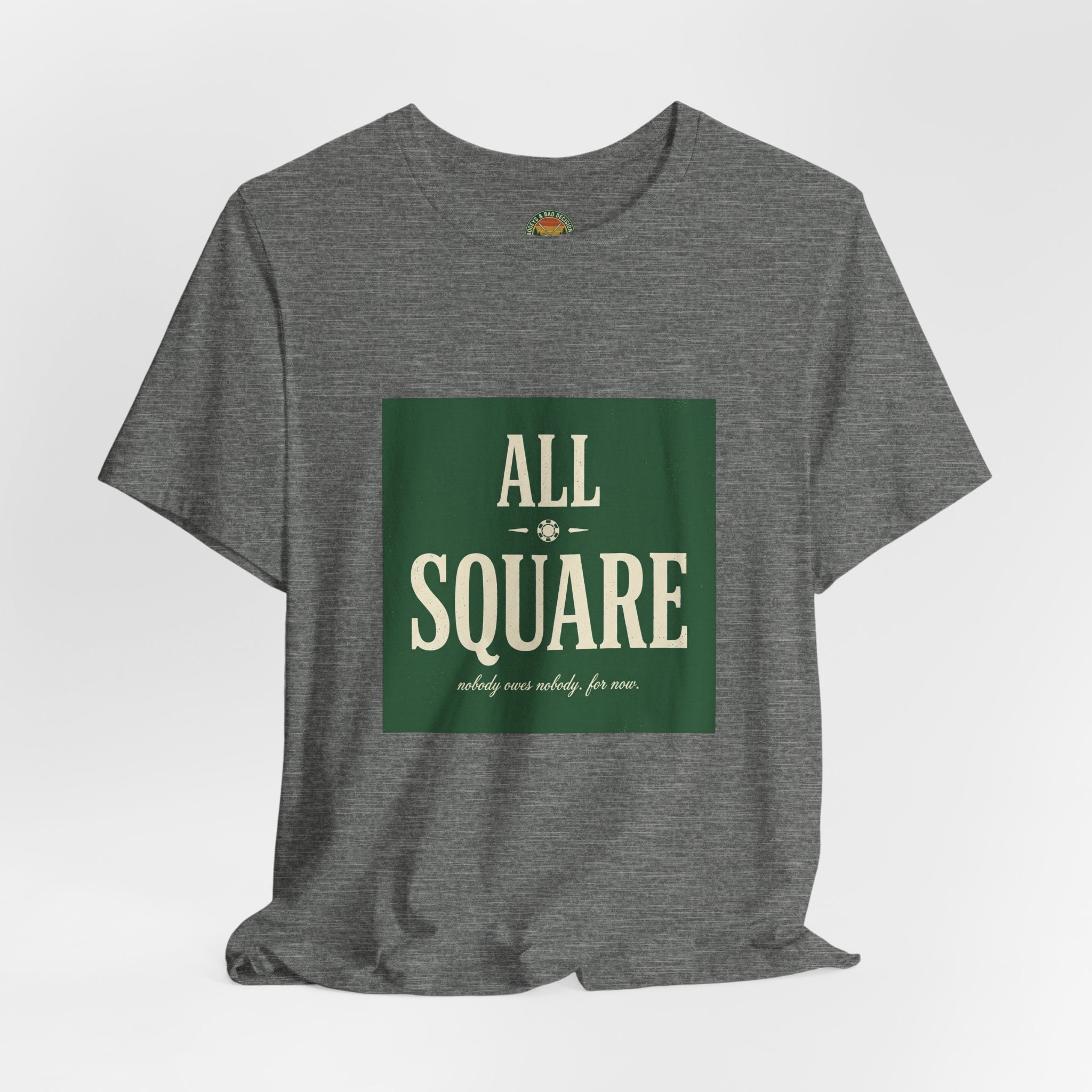 All Square Tee — Golf Match Play Typography