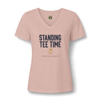Standing Tee Time V-Neck Tee — Back Nine Bettys