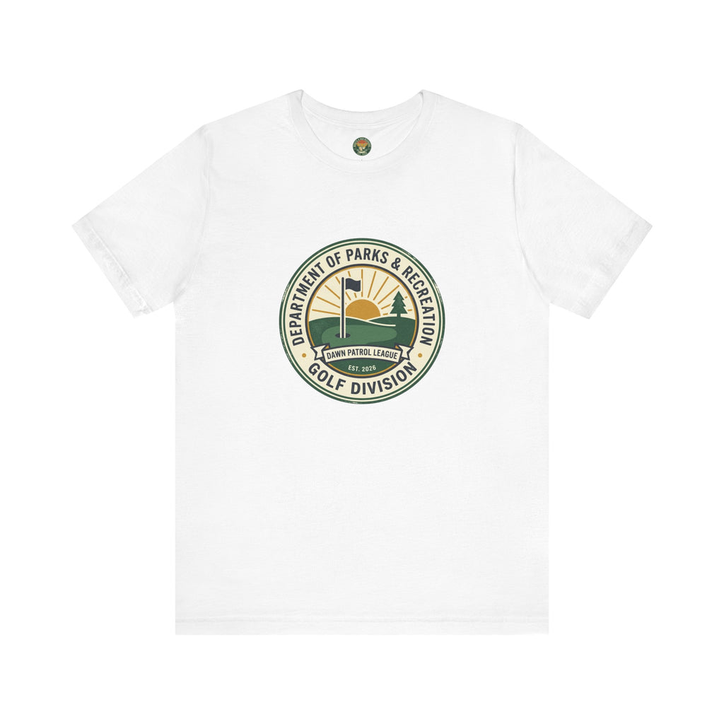Parks & Rec Golf Division Tee — Vintage Municipal Seal