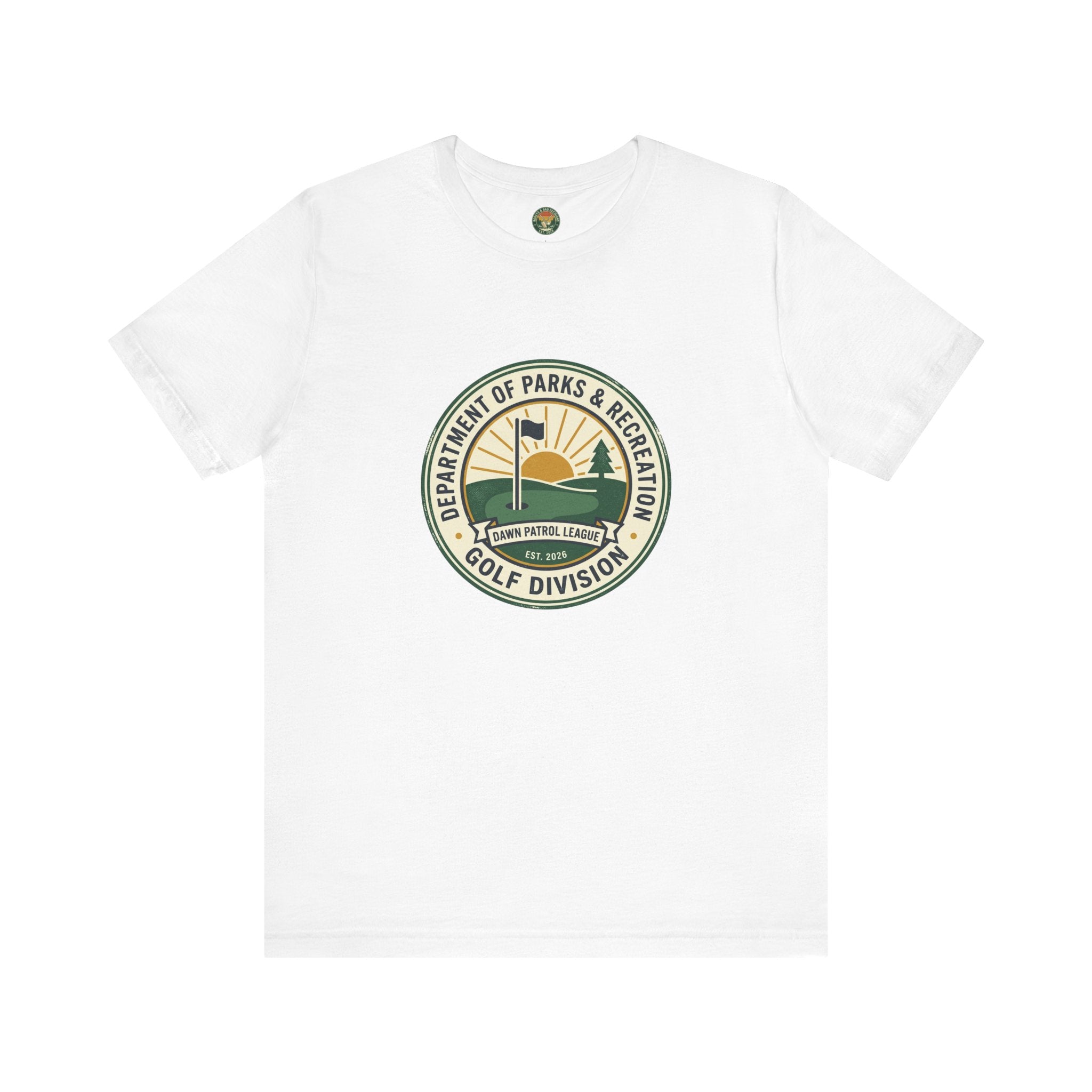 Parks & Rec Golf Division Tee — Vintage Municipal Seal