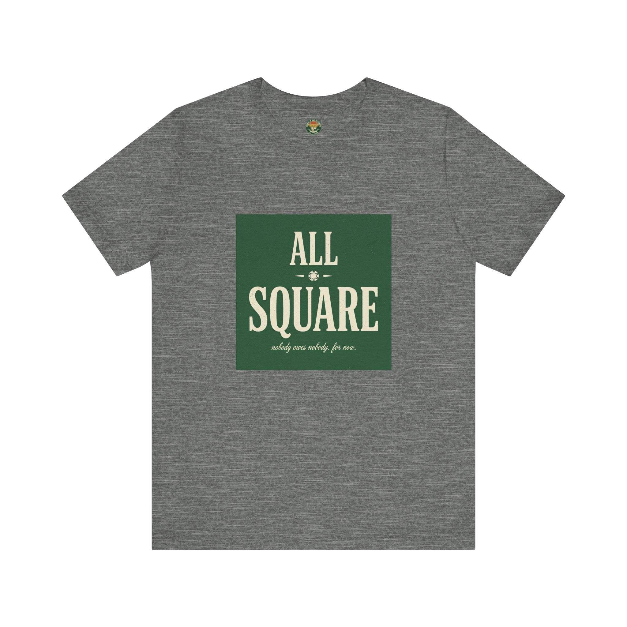 All Square Tee — Golf Match Play Typography