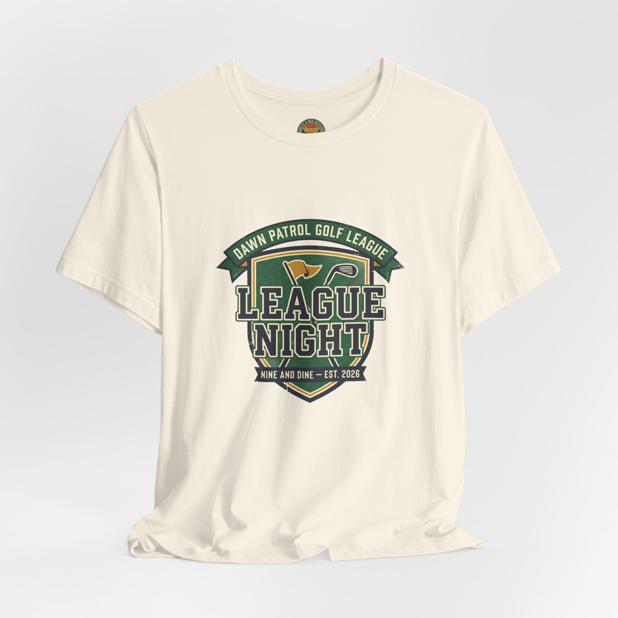League Night Tee — Recreational Golf League Crest