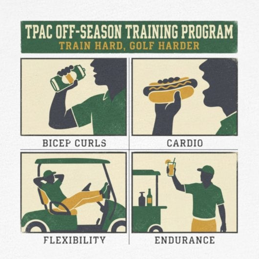 TPAC Off-Season Training tee - Vintage 4-Panel Workout Poster