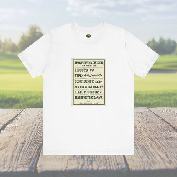TPAC Putting Stats Sheet Tee — 2026 Season