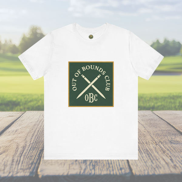 Out of Bounds Club Tee - Crossed Stakes Heraldic Mark