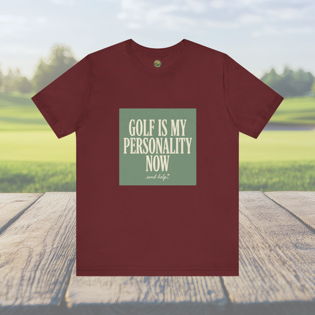 Golf Is My Personality Now - Vintage Typography Tee
