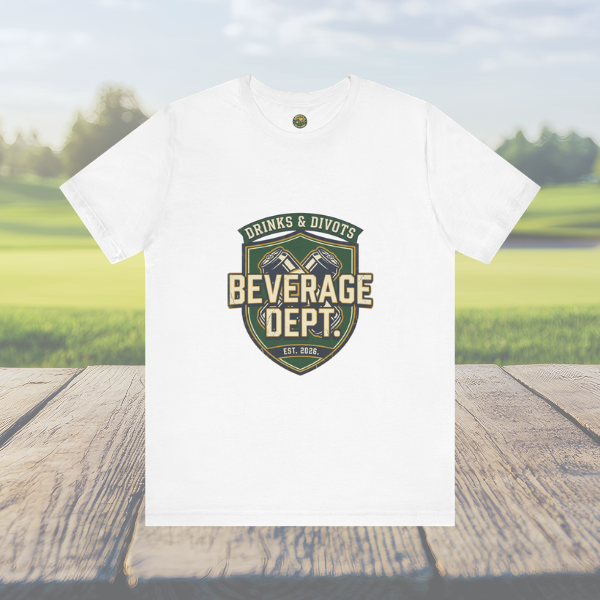 D&D Beverage Department Tee — Crossed Beer Cans Crest