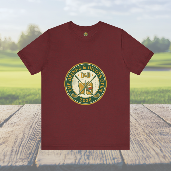 Drinks & Divots Open — Vintage Tournament Badge Tee
