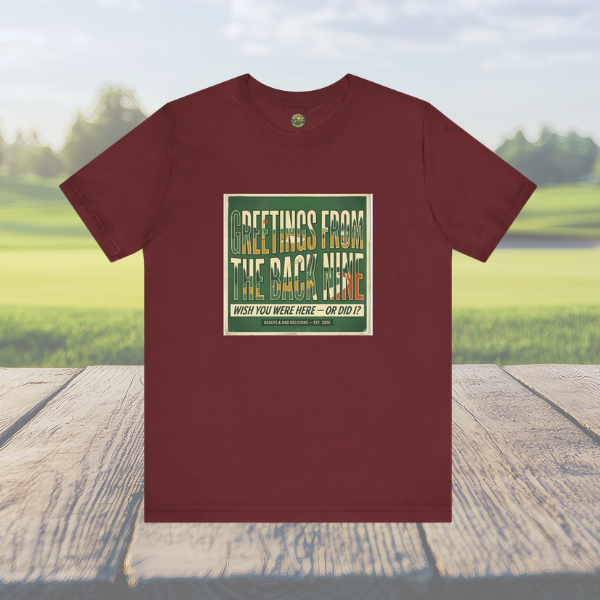 Greetings From The Back Nine — Vintage Postcard Tee
