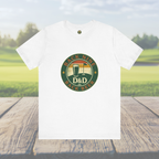 Back Nine Back Beer - Vintage Golf Sunset Badge Tee