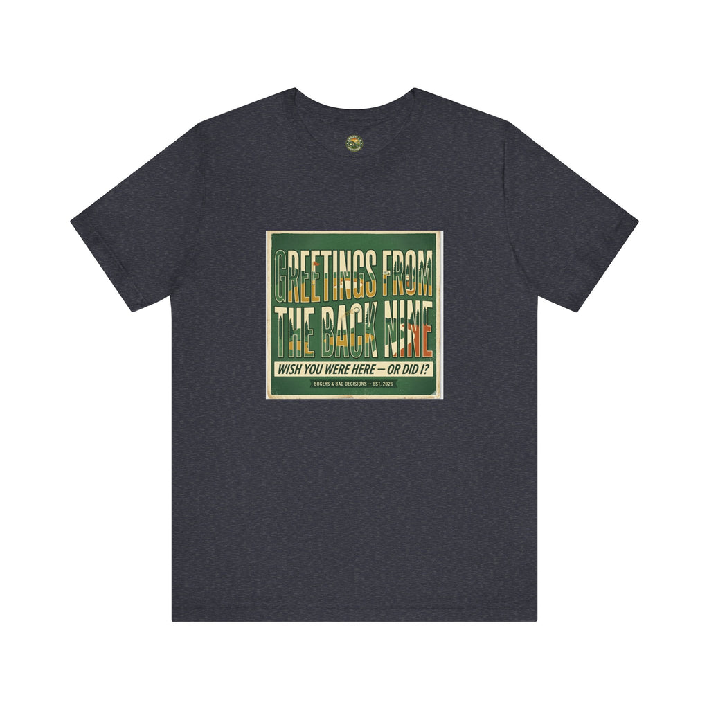 Greetings From The Back Nine — Vintage Postcard Tee