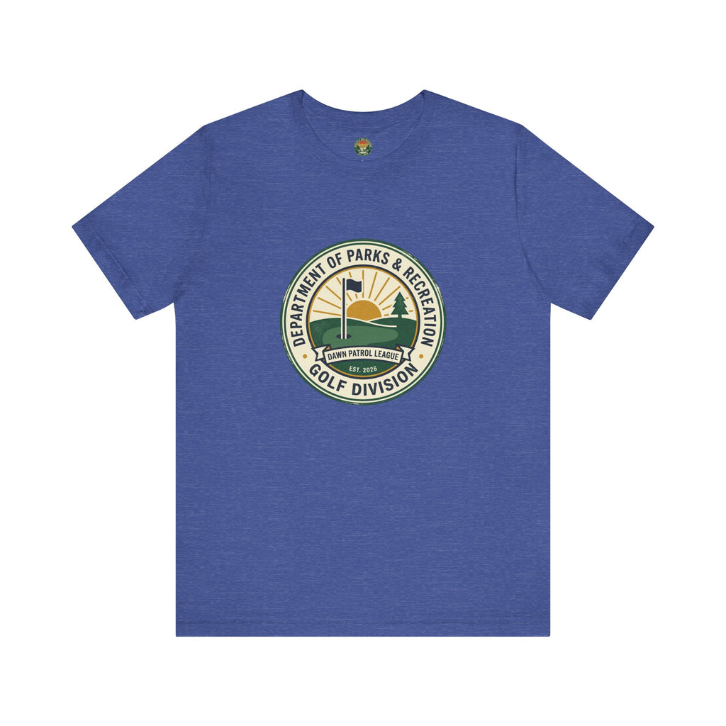 Parks & Rec Golf Division Tee — Vintage Municipal Seal