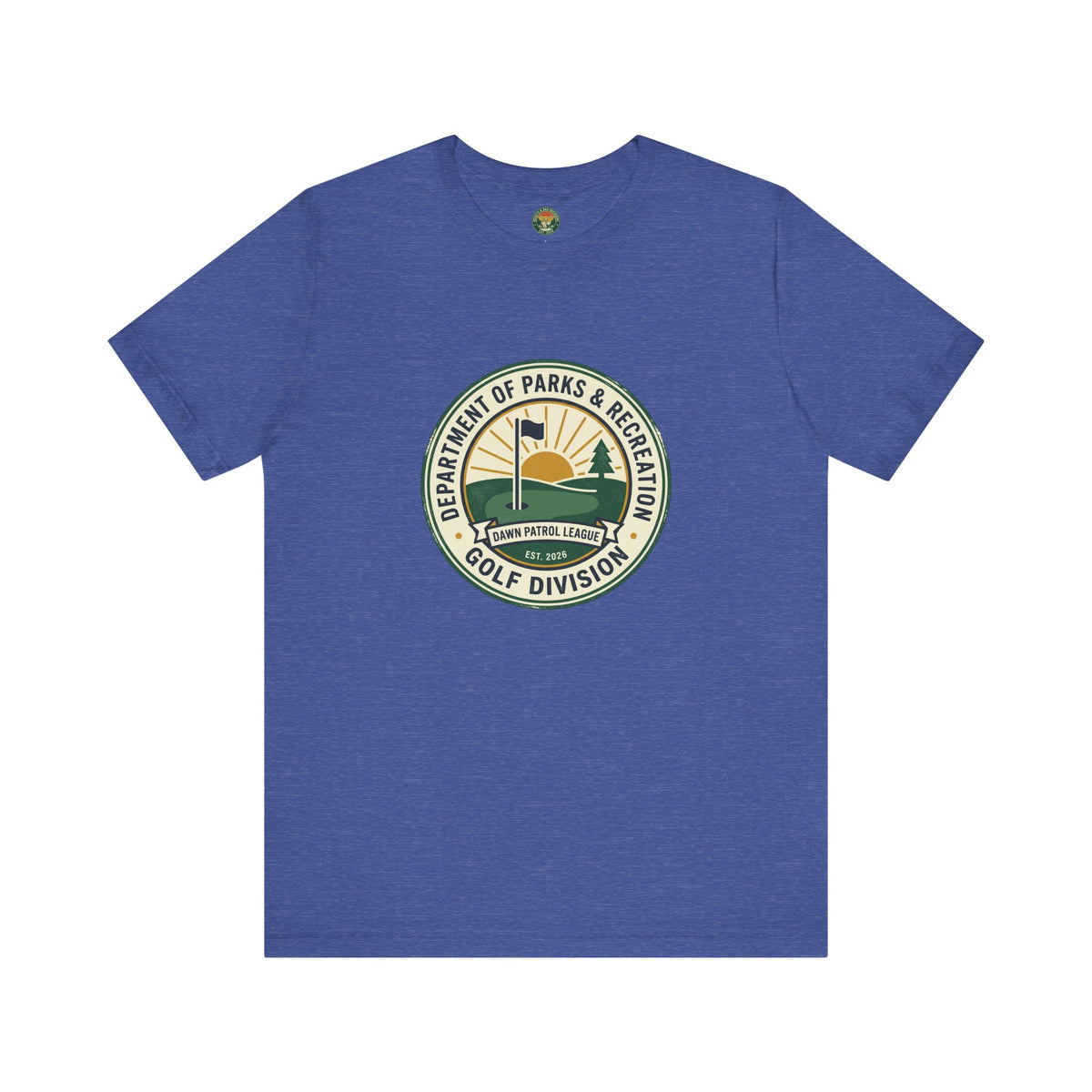 Parks & Rec Golf Division Badge Tee
