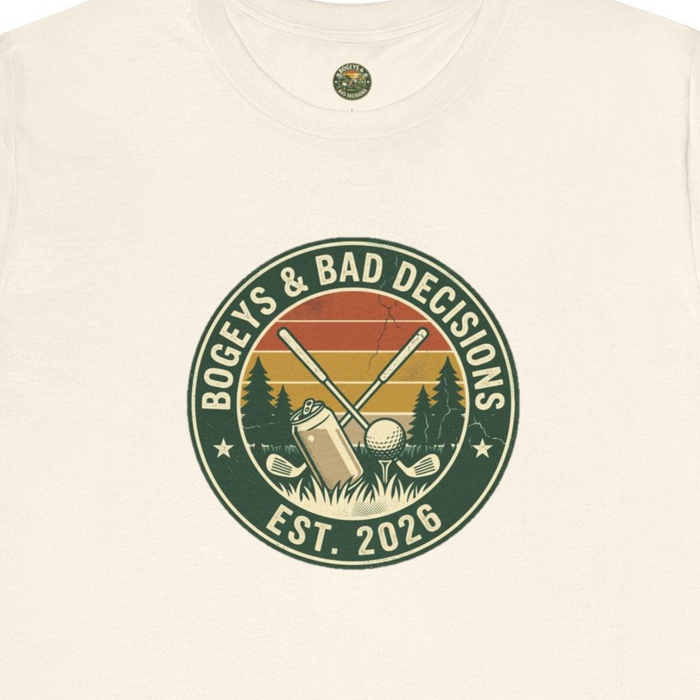 Bogeys & Bad Decisions Logo Tee