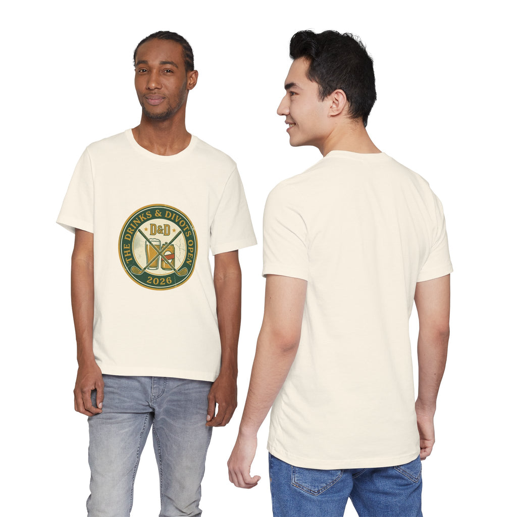 Drinks & Divots Open — Vintage Tournament Badge Tee
