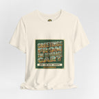Greetings From The Beverage Cart — Vintage Postcard Tee
