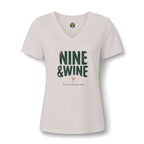 Nine & Wine V-Neck Tee — Back Nine Bettys