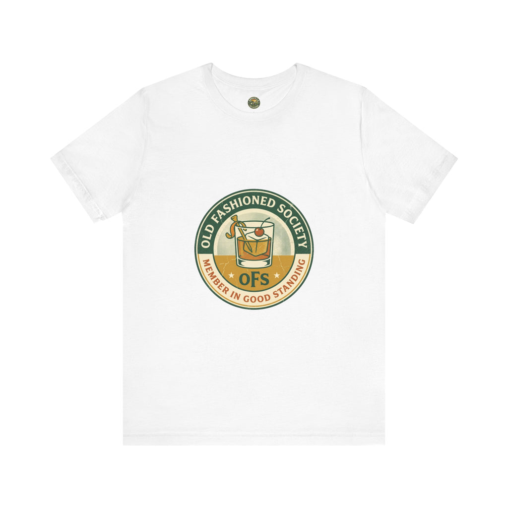 Old Fashioned Society Tee - Cocktail Badge