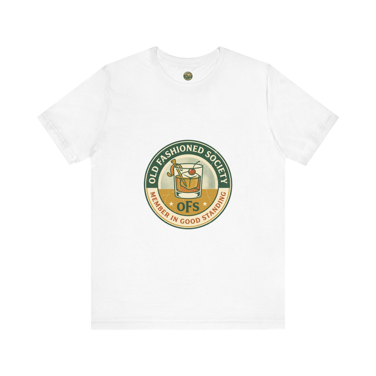 Old Fashioned Society Tee - Cocktail Badge