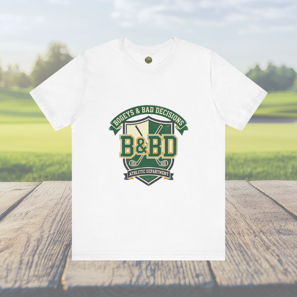 B&BD Athletic Dept Tee — Crossed Clubs Crest