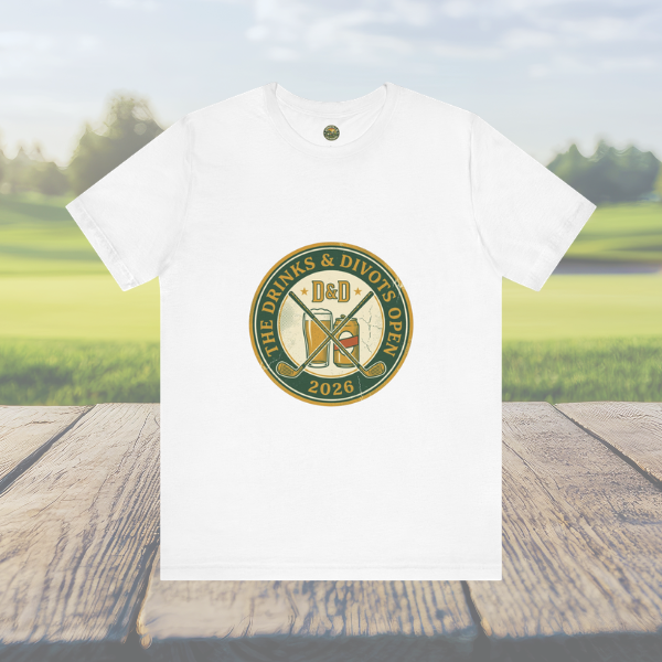 Drinks & Divots Open — Vintage Tournament Badge Tee