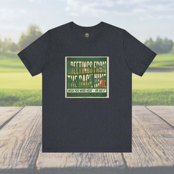 Greetings From The Back Nine — Vintage Postcard Tee