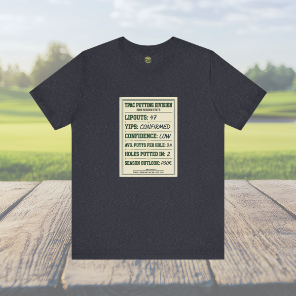 TPAC Putting Stats Sheet Tee — 2026 Season