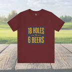 18 Holes, 6 Beers - Vintage Golf Tee