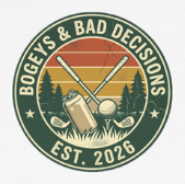 Bogeys & Bad Decisions Logo Tee