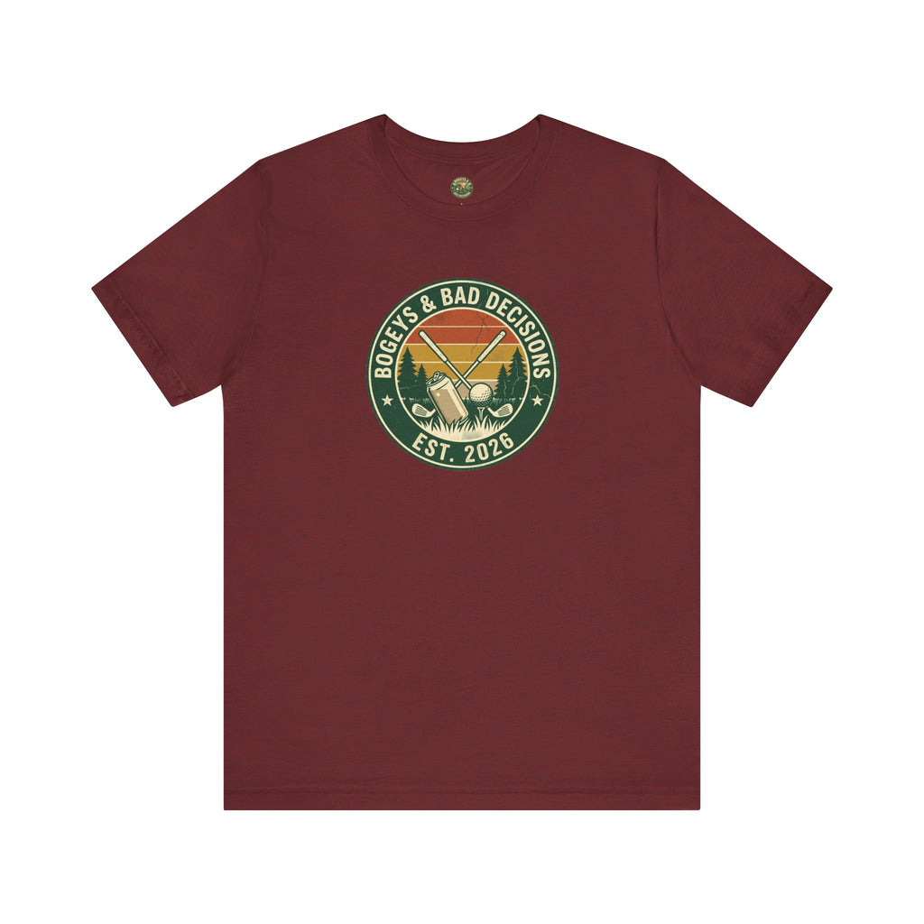 Bogeys & Bad Decisions Logo Tee