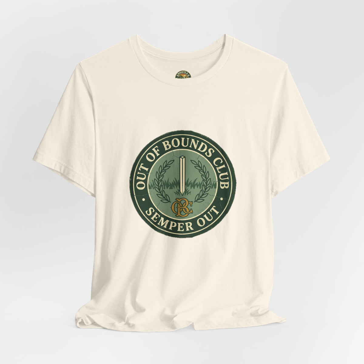Semper Out Tee - OBC Fake Latin Motto Badge