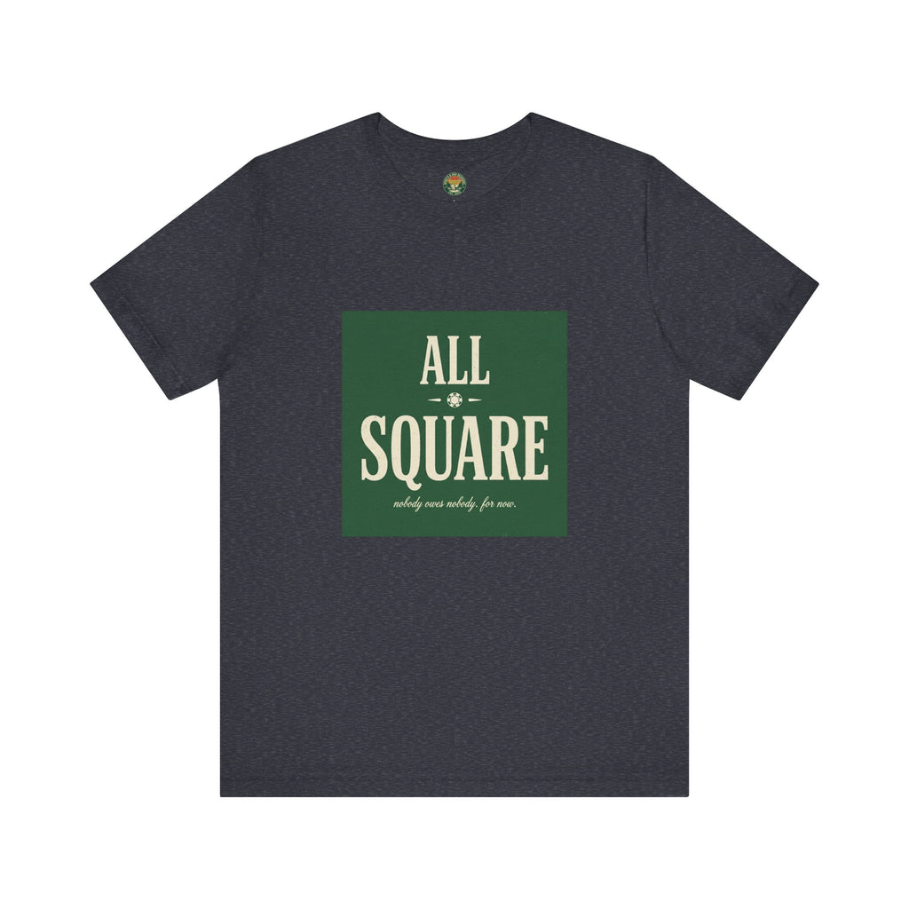 All Square Tee — Golf Match Play Typography
