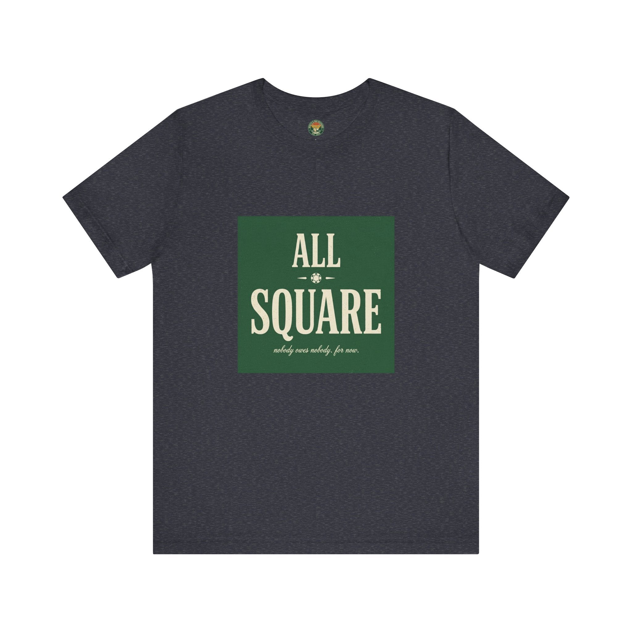 All Square Tee — Golf Match Play Typography