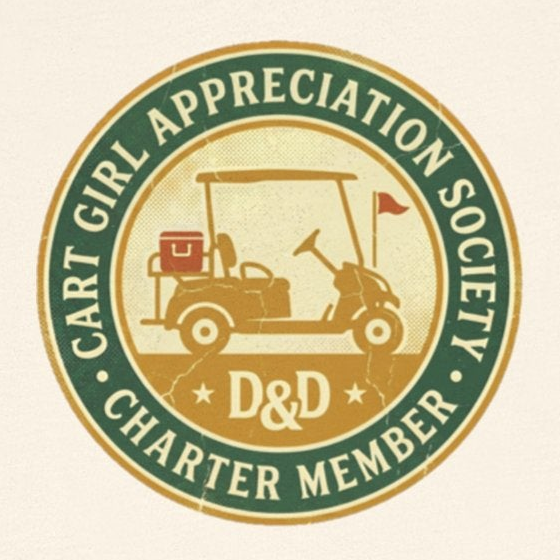 Cart Girl Appreciation Society Tee — Vintage Tribute Badge