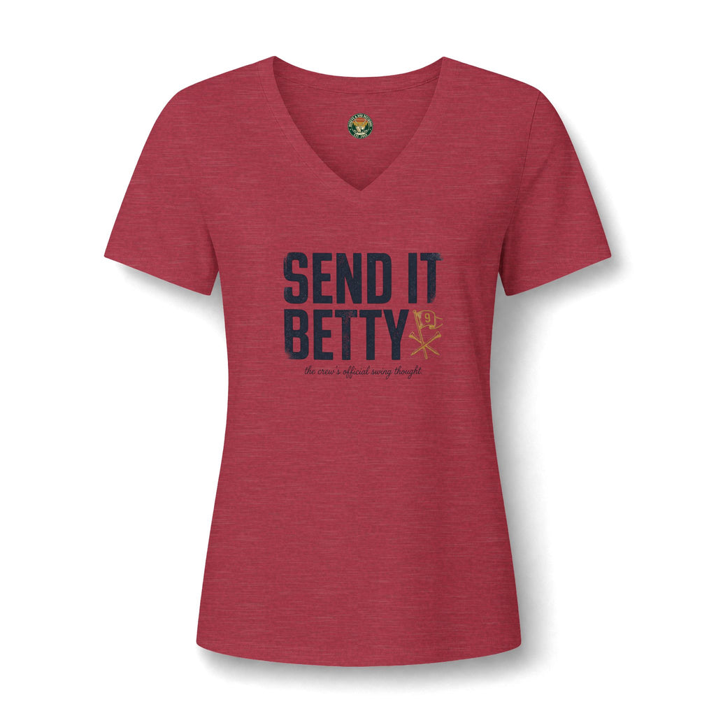 Send It, Betty V-Neck Tee — Back Nine Bettys