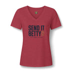 Send It, Betty V-Neck Tee — Back Nine Bettys