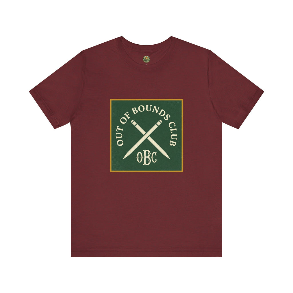 Out of Bounds Club Tee - Crossed Stakes Heraldic Mark