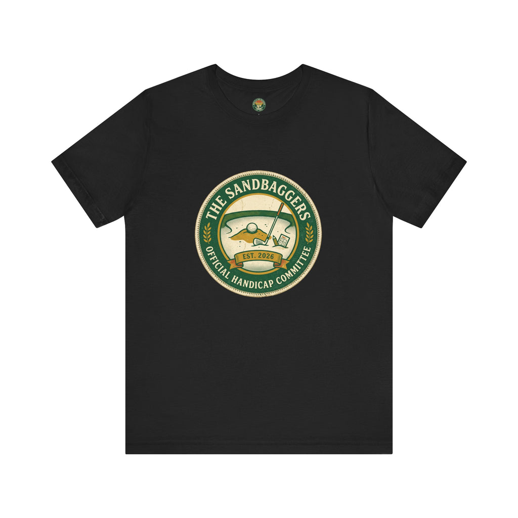 The Sandbaggers Tee — Official Handicap Committee Badge