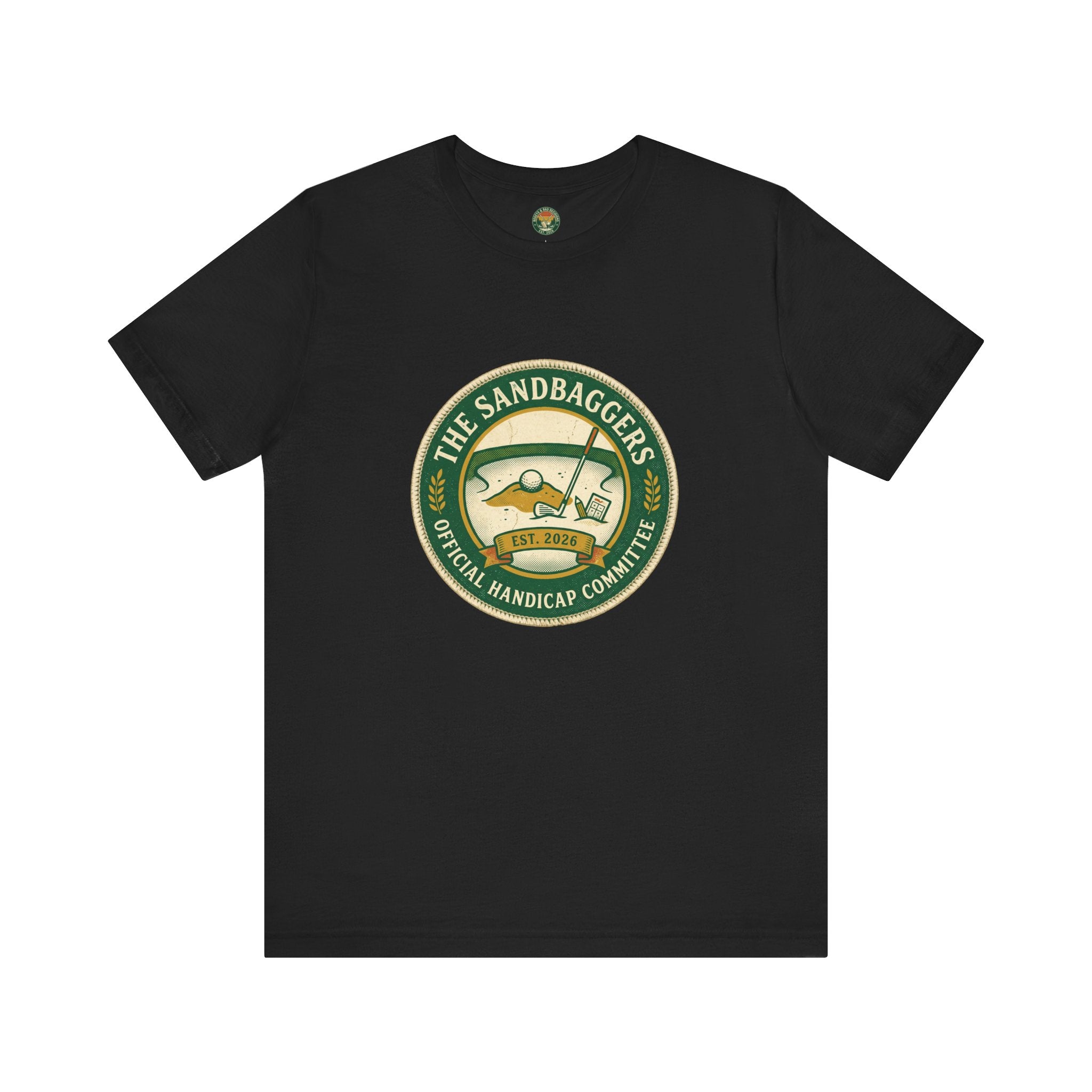 The Sandbaggers Tee — Official Handicap Committee Badge