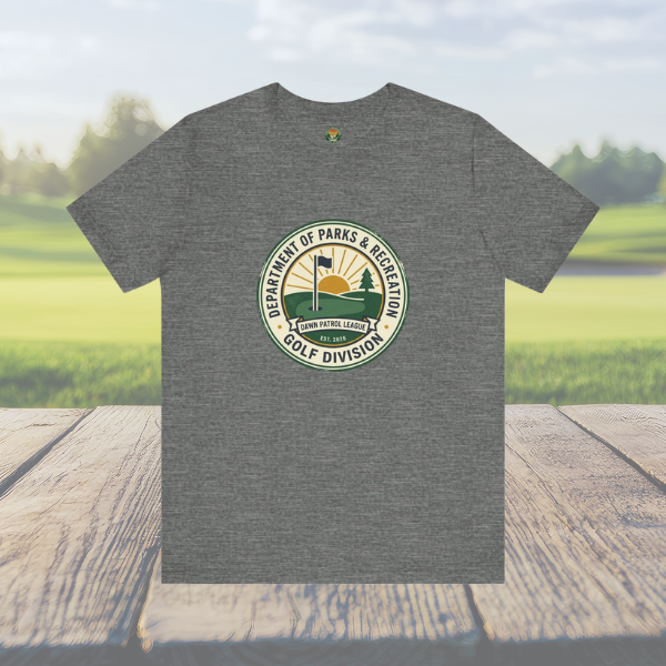 Parks & Rec Golf Division Tee — Vintage Municipal Seal
