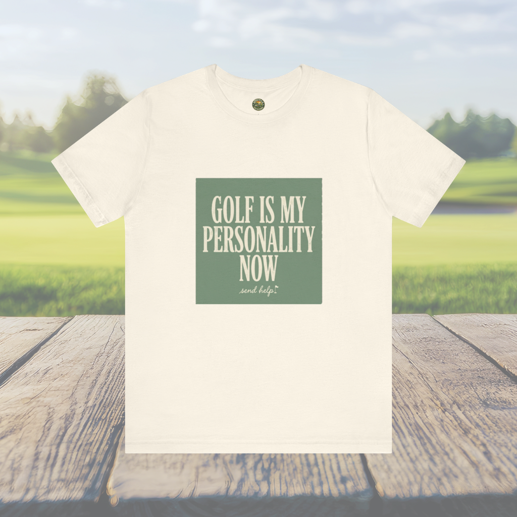 Golf Is My Personality Now - Vintage Typography Tee
