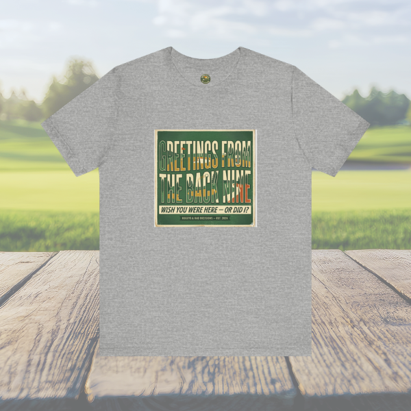 Greetings From The Back Nine — Vintage Postcard Tee