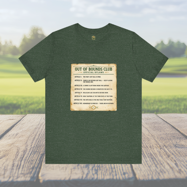 OBC Club Bylaws Tee — Vintage Fake Rulebook