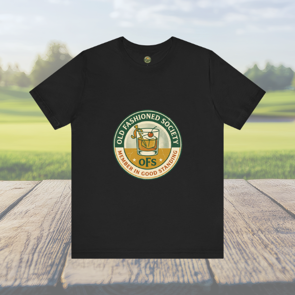 Old Fashioned Society Tee - Cocktail Badge