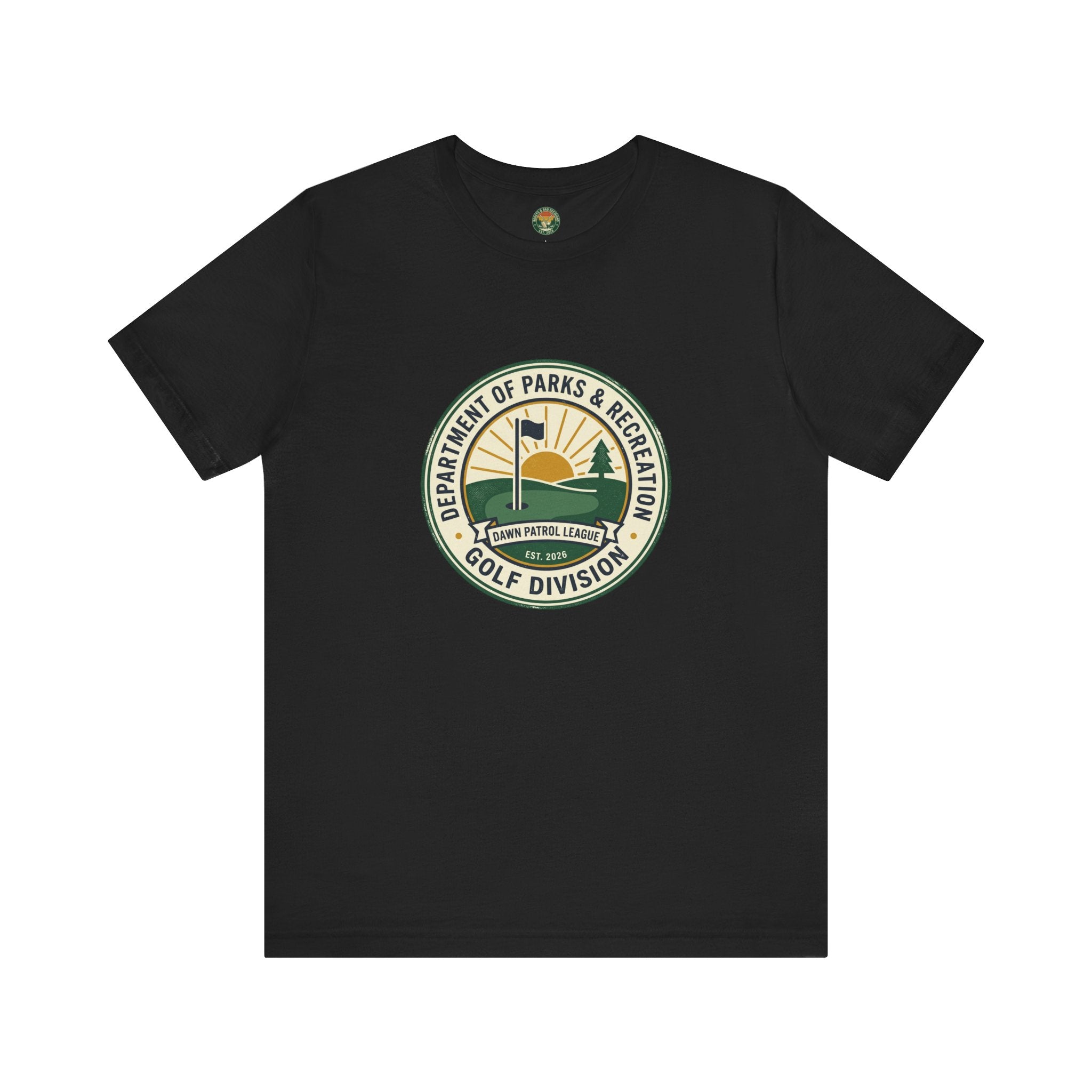 Parks & Rec Golf Division Tee — Vintage Municipal Seal