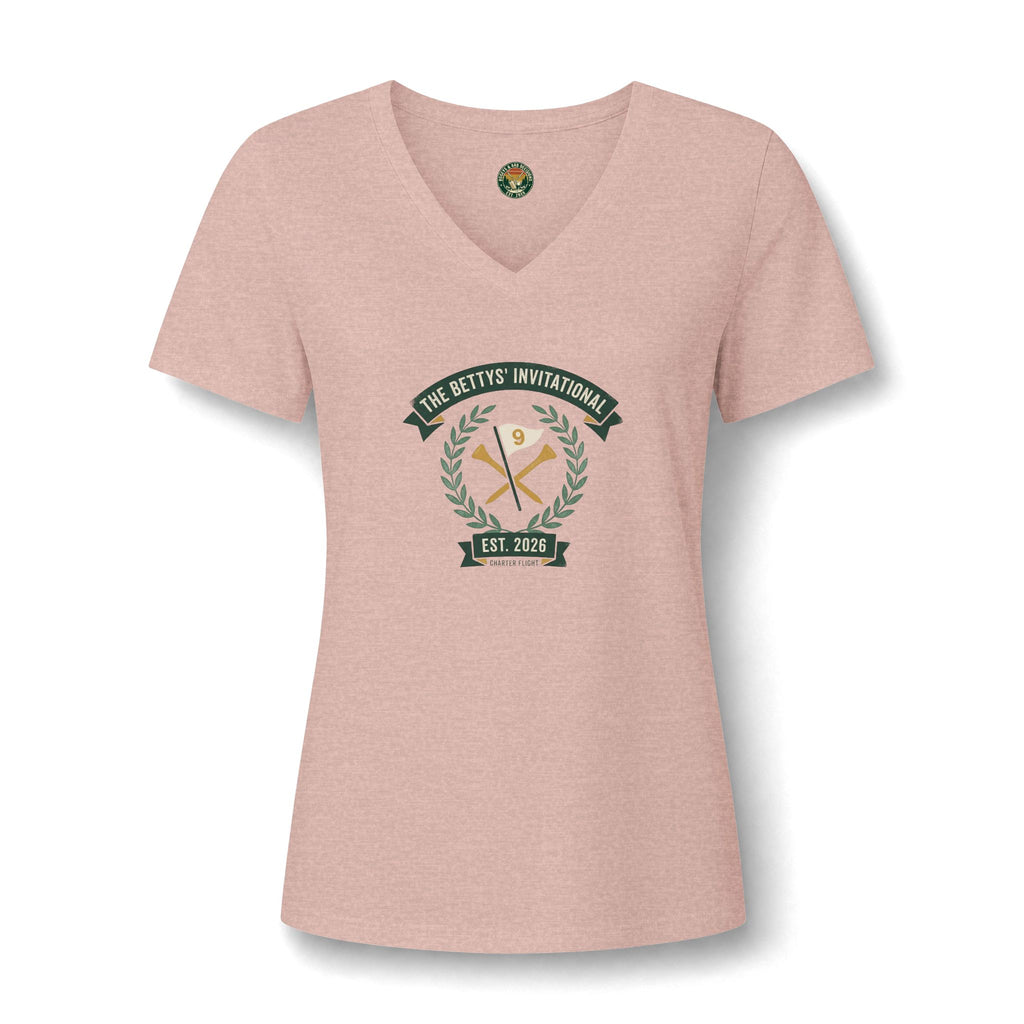 The Bettys’ Invitational  V-Neck Tee — Vintage Tournament Crest